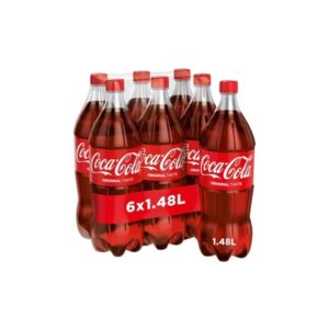World's best-selling soft drinks displayed in cans and bottles for wholesale